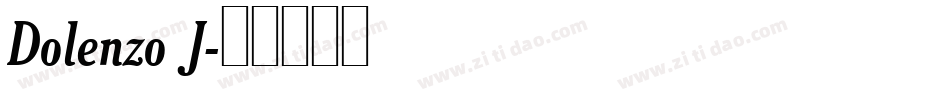 Dolenzo J字体转换